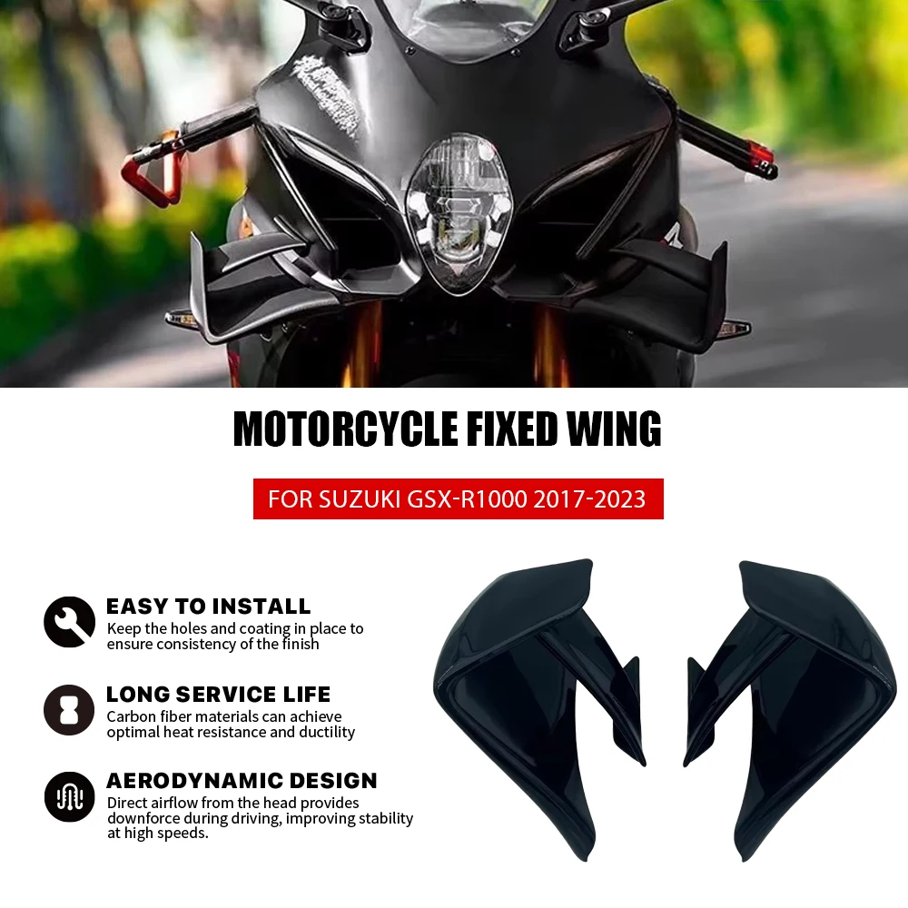 NEW Motorcycle Accessories,For SUZUKI GSX-R1000,GSXR1000R GSXR1000S 2017-2022,Fairing Fixed Wing,side Aerodynamics Aileron black
NEW Motorcycle Accessories,For SUZUKI GSX-R1000,GSXR1000R GSXR1000S 2017-2022,Fairing Fixed Wing,side Aerodynamics Aileron black