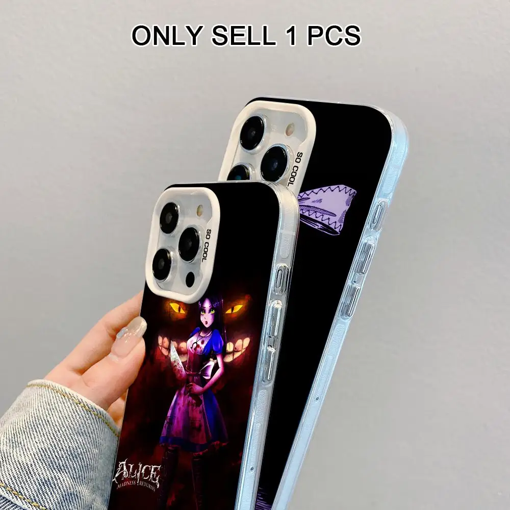 Alice Madness Returns Phone Case for iPhone 17 16 15 14 13 12 11 X XR XS Air Pro Max Plus White Colorful Silver Cover
Alice Madness Returns Phone Case for iPhone 17 16 15 14 13 12 11 X XR XS Air Pro Max Plus White Colorful Silver Cover