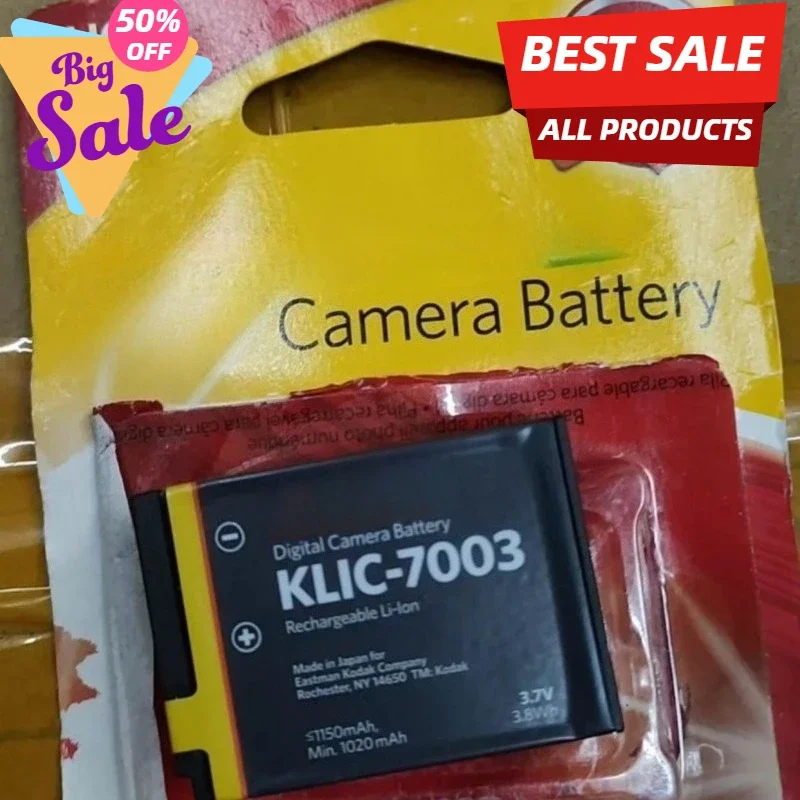 10PCS 770mAh for KLIC-7003 Camera Battery Suitable for Digital Camera Lithium Battery Z950 M380 M420 E850 E1030
10PCS 770mAh for KLIC-7003 Camera Battery Suitable for Digital Camera Lithium Battery Z950 M380 M420 E850 E1030