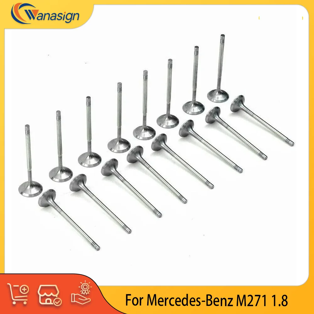 Engine Parts Intake Exhaust Valve Set Fit 1.8 L L4 Gas M271 For Mercedes-Benz C200 E250 CGI W204 W212 R172 1.8L 2710501127
Engine Parts Intake Exhaust Valve Set Fit 1.8 L L4 Gas M271 For Mercedes-Benz C200 E250 CGI W204 W212 R172 1.8L 2710501127
