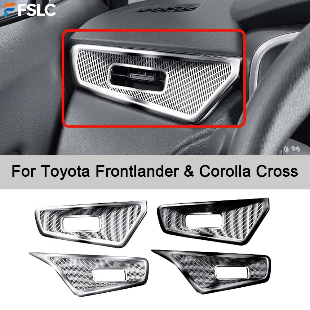 Car Upgrade For Toyota Frontlander Corolla Cross Dashboard AC Vent Covers Center Console Air Outlet Cap Anti-clog Accessories
Car Upgrade For Toyota Frontlander Corolla Cross Dashboard AC Vent Covers Center Console Air Outlet Cap Anti-clog Accessories