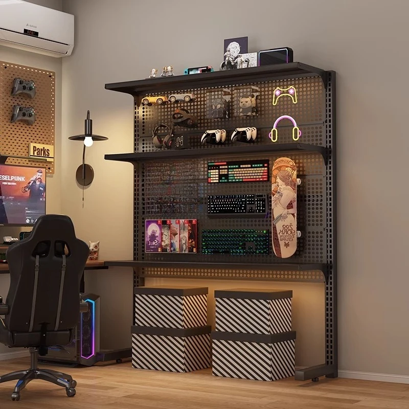 Vertical hole board shelf floor-to-ceiling non-punching finishing shelf e-sports room storage rack
Vertical hole board shelf floor-to-ceiling non-punching finishing shelf e-sports room storage rack