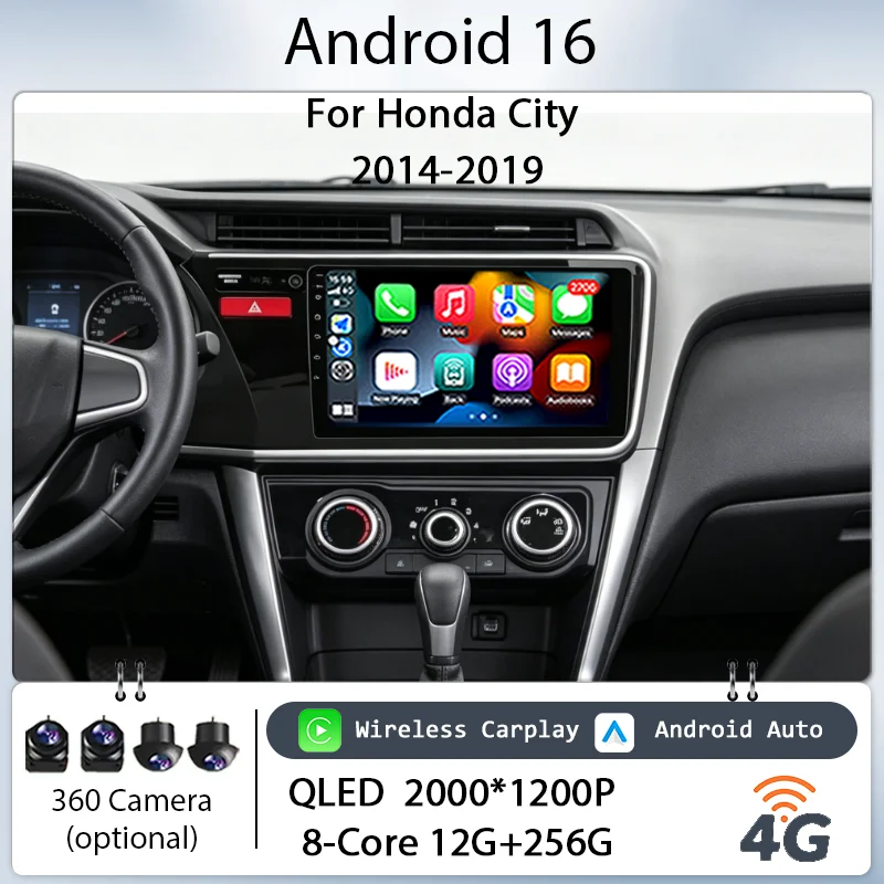 9" Android 16 for Honda City 2014‑2019 Car Stereo IPS HD Touch Screen Wireless CarPlay GPS Navi BT WiFi DSP Player Head Unit Kit
9" Android 16 for Honda City 2014‑2019 Car Stereo IPS HD Touch Screen Wireless CarPlay GPS Navi BT WiFi DSP Player Head Unit Kit