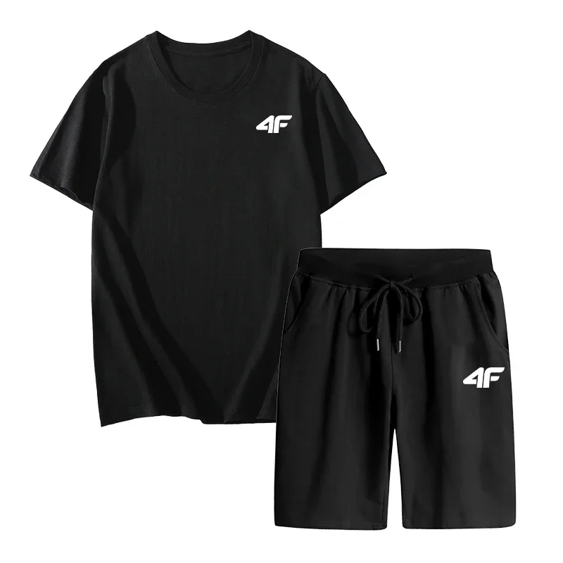 New Trend Mens Short Sleeved Tracksuit Urban Fashion T-shirt and Sport Fifthpants Summer Daily Home Outdoor Casual Tees 2pcs Set
New Trend Mens Short Sleeved Tracksuit Urban Fashion T-shirt and Sport Fifthpants Summer Daily Home Outdoor Casual Tees 2pcs Set