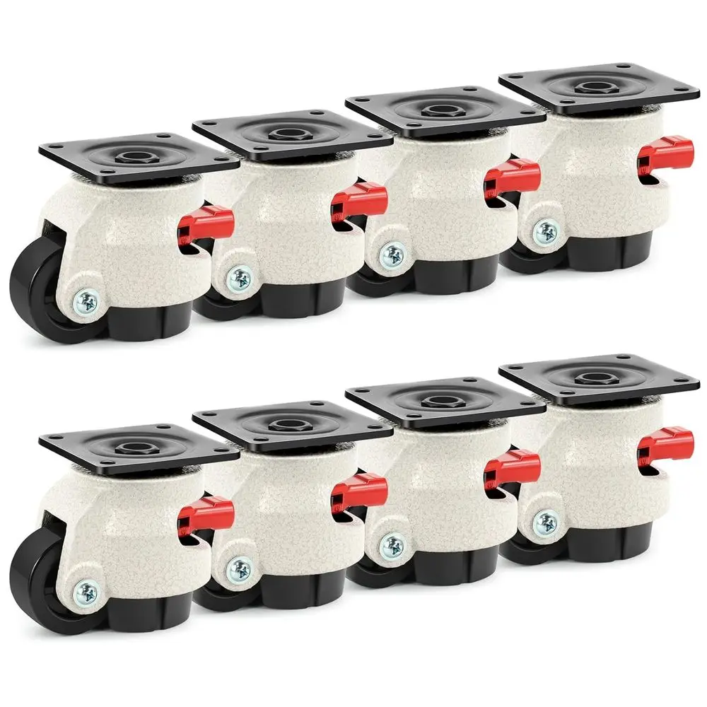 Leveling Casters Heavy Duty with Upgraded Ratchet Handle Design, 360 Degree Swivel Castor Wheels, Adjustable Casters with eet or
Leveling Casters Heavy Duty with Upgraded Ratchet Handle Design, 360 Degree Swivel Castor Wheels, Adjustable Casters with eet or