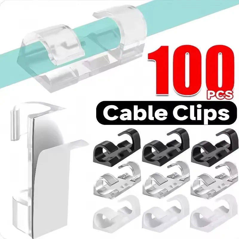 5-60Pcs Cable Clips Organizer Drop Wire Holder Cord Management Self-Adhesive Desk Tidy Cable Manager Fixed Clamp Wire Winder
5-60Pcs Cable Clips Organizer Drop Wire Holder Cord Management Self-Adhesive Desk Tidy Cable Manager Fixed Clamp Wire Winder