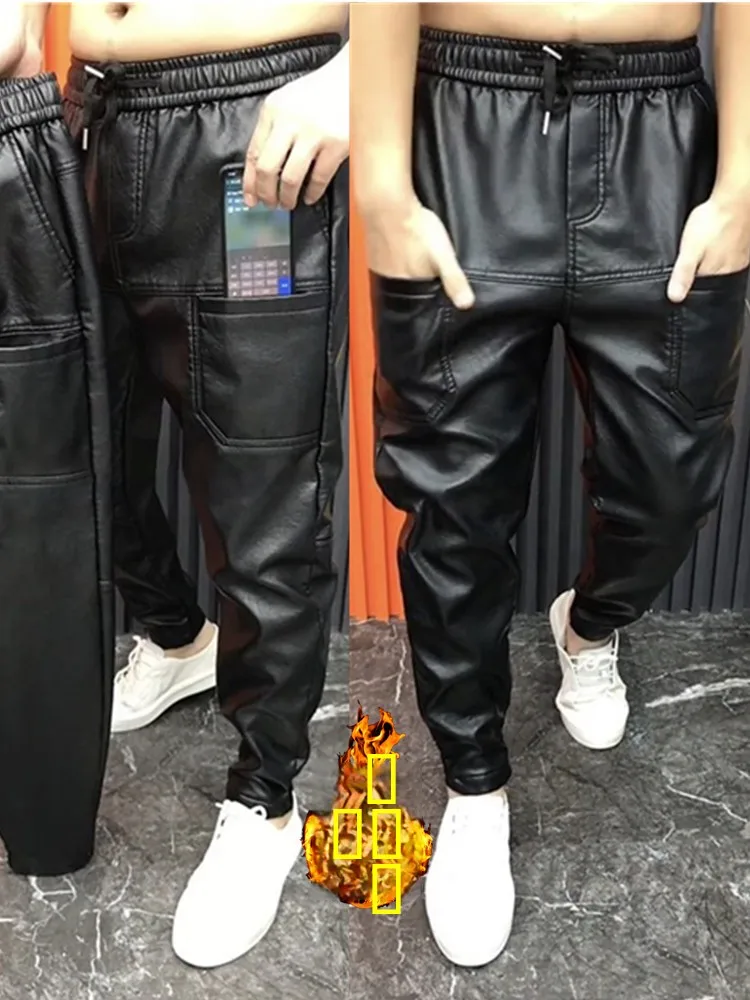 Новые мужские облегающие брюки для мотоциклистов с флисовой подкладкой, повседневные длинные брюки с манжетами, молодежные модные зимние прямые брюки для отдыха
Новые мужские облегающие брюки для мотоциклистов с флисовой подкладкой, повседневные длинные брюки с манжетами, молодежные модные зимние прямые брюки для отдыха