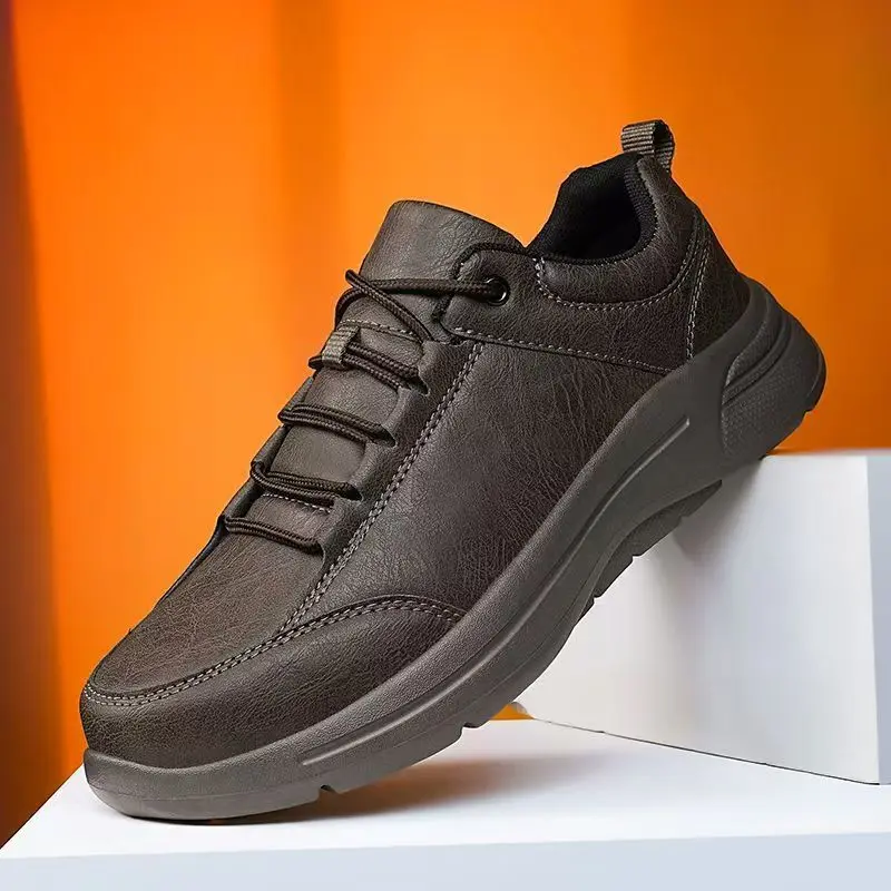 Men PU Leather Big Size Lace Up Casual Work Shoes Spring Autumn New Soft Sole Non Slip Round Toe Waterproof Casual Board Shoes
Men PU Leather Big Size Lace Up Casual Work Shoes Spring Autumn New Soft Sole Non Slip Round Toe Waterproof Casual Board Shoes