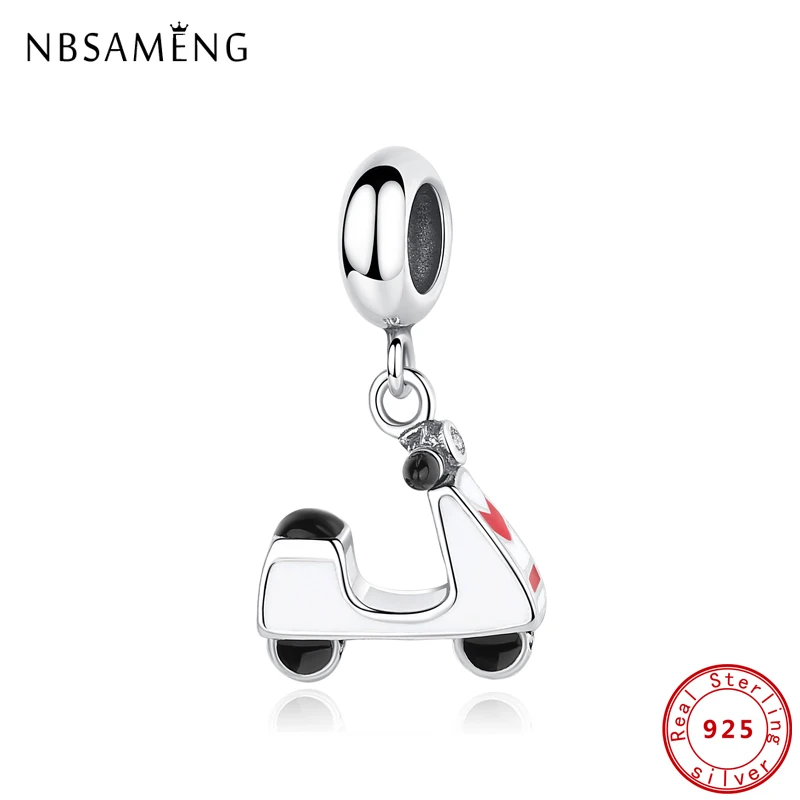 Original 100% 925 Sterling Silver Bead Charm Fit Pandora Bracelets Necklaces Motor Scooter Pendant Charms For Women DIY Jewelry
Original 100% 925 Sterling Silver Bead Charm Fit Pandora Bracelets Necklaces Motor Scooter Pendant Charms For Women DIY Jewelry