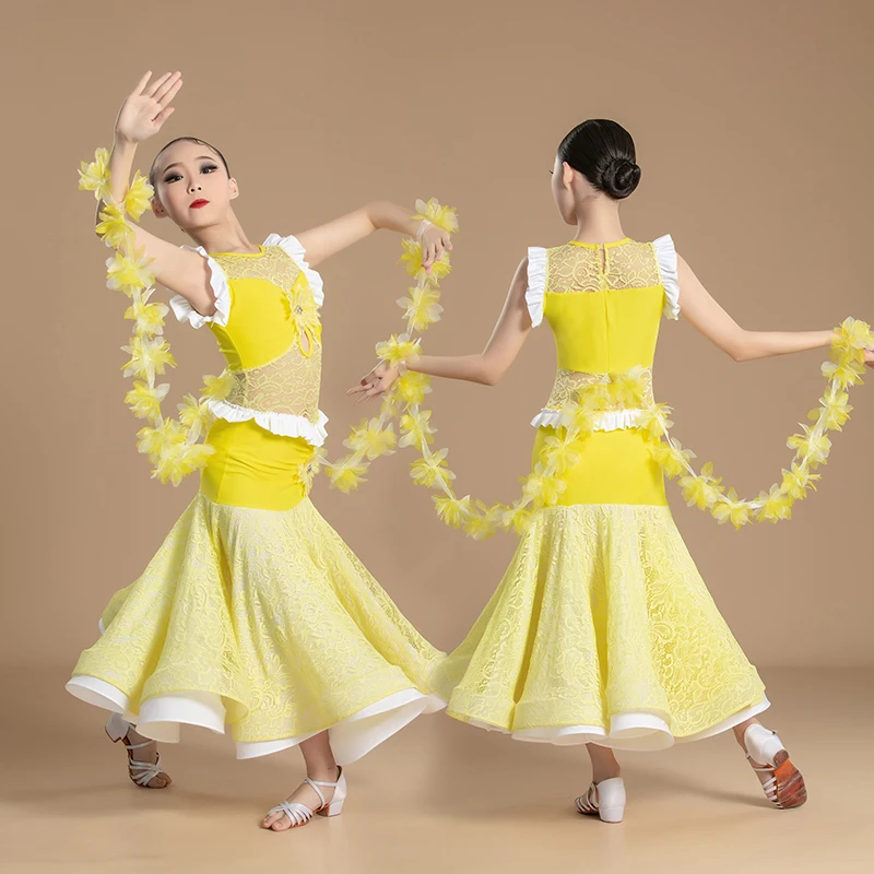 Girlsmodern dance dress new summer standard dance dress for children professional competitionpracticeregulations large skirt hem
Girlsmodern dance dress new summer standard dance dress for children professional competitionpracticeregulations large skirt hem