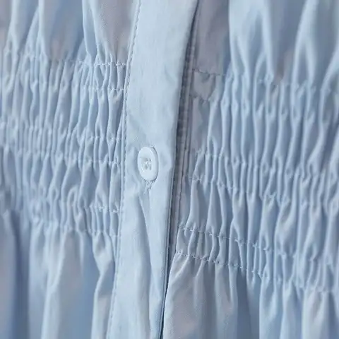 Chemisier et haut de bureau tendance pour femme, taille élastique, grande taille (200 livres), couleur unie, col en V, style chic français, basiques