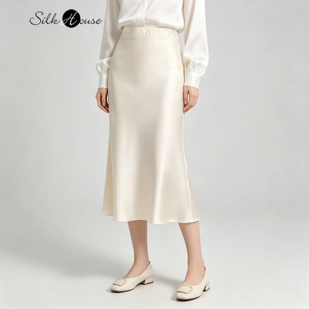 2026 Women's Fashion New 100%Natural Mulberry Silk Frosted Plain Satin Elastic Waist Milk White Slimming Hip Wrapping Tail Skirt
2026 Women's Fashion New 100%Natural Mulberry Silk Frosted Plain Satin Elastic Waist Milk White Slimming Hip Wrapping Tail Skirt