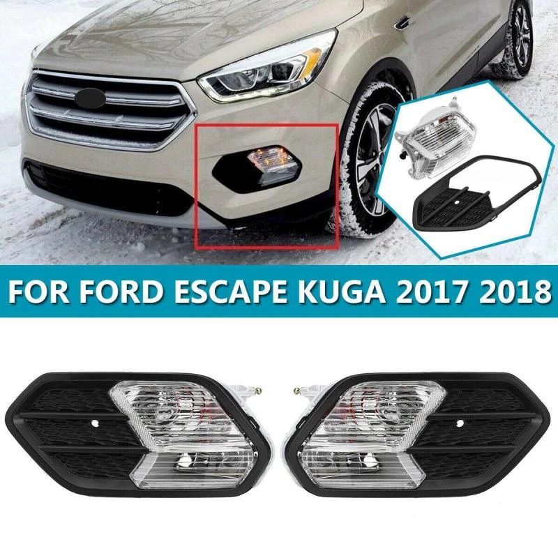 Автомобильный противотуманный фонарь для Ford Escape Kuga 2017 2018, решетка переднего бампера, крышка противотуманной фары в сборе, левый и правый
Автомобильный противотуманный фонарь для Ford Escape Kuga 2017 2018, решетка переднего бампера, крышка противотуманной фары в сборе, левый и правый