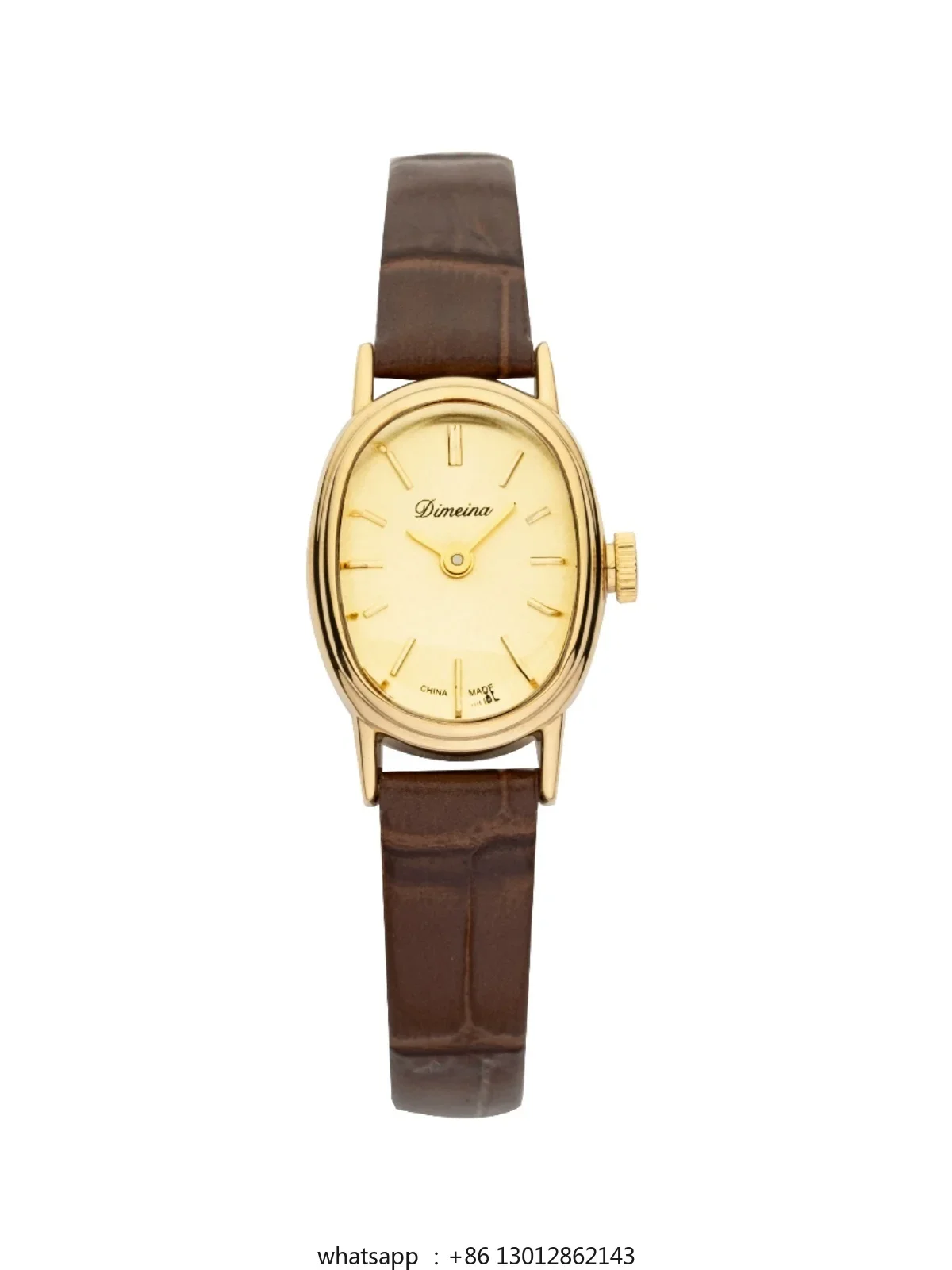 1980s small retro leather waterproof quartz goose egg medium and ancient gold watch
1980s small retro leather waterproof quartz goose egg medium and ancient gold watch