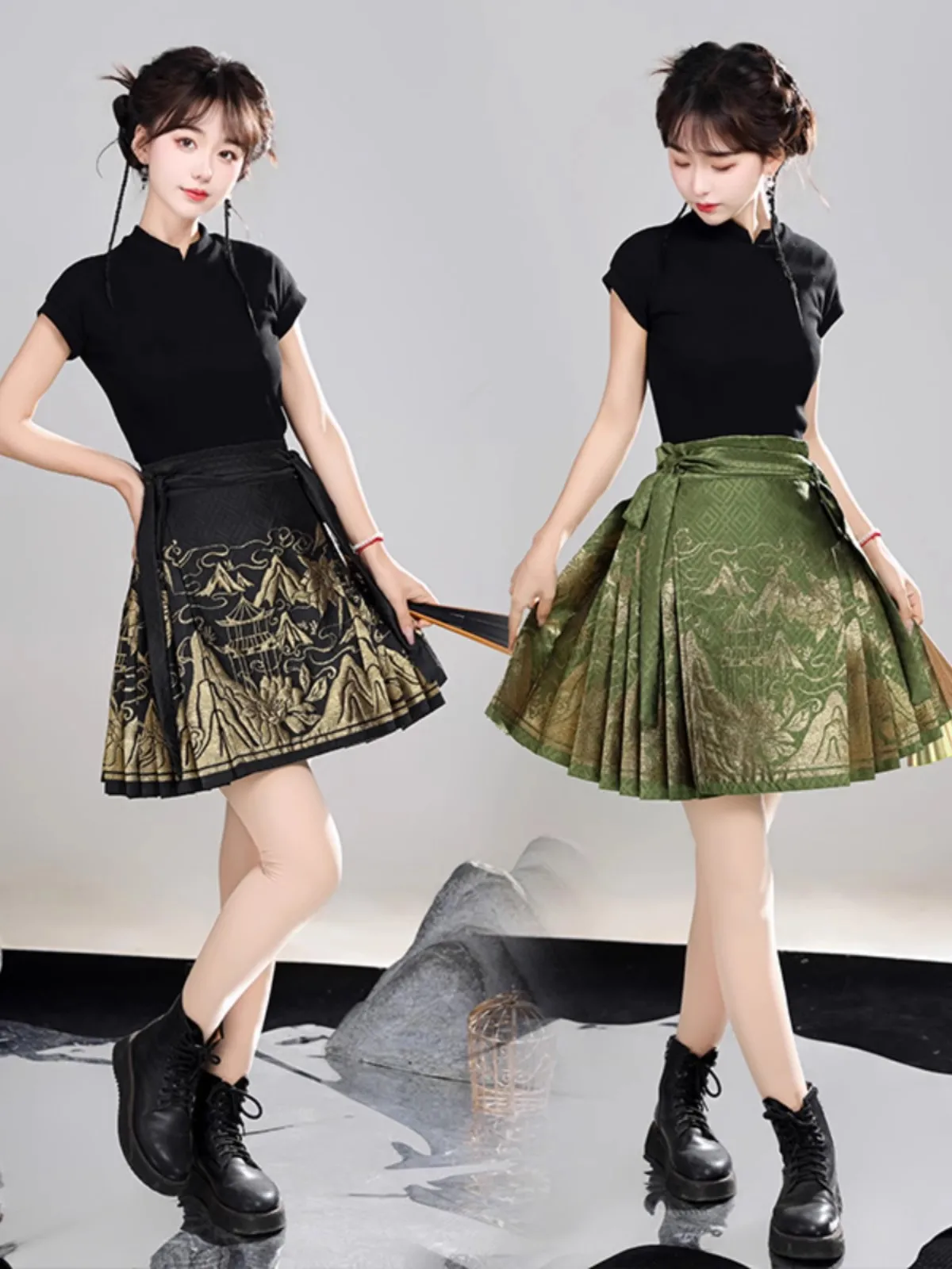 Система Ming hanbok для женщин, тканая Золотая юбка для макияжа, короткая юбка для макияжа, улучшенная зеленая юбка для макияжа hanbok ежедневно
Система Ming hanbok для женщин, тканая Золотая юбка для макияжа, короткая юбка для макияжа, улучшенная зеленая юбка для макияжа hanbok ежедневно