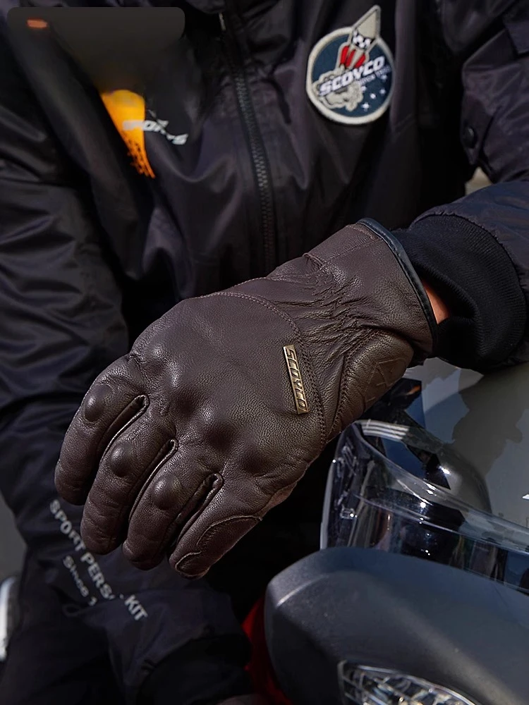Customizable leather gloves retro anti-drop cycling locomotive autumn and winter warm equipment
Customizable leather gloves retro anti-drop cycling locomotive autumn and winter warm equipment