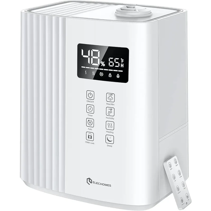Humidifier, 6.5L(1.72Gal) Top Fill Warm and Cool Mist Humidifiers for Bedroom with Remote Control 700 ml/h Max Auto Sleep Mode
Humidifier, 6.5L(1.72Gal) Top Fill Warm and Cool Mist Humidifiers for Bedroom with Remote Control 700 ml/h Max Auto Sleep Mode