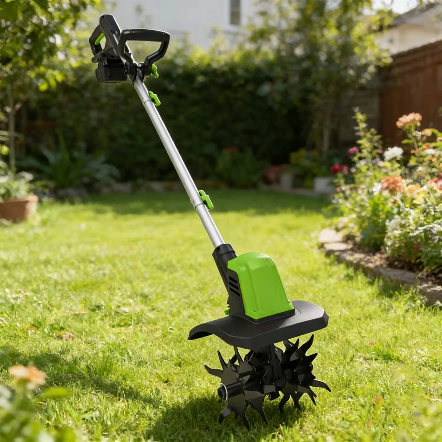 20V Brushless Motor Cordless Mini Tiller Portable Electric Ripper Cultivator for Garden Soil Loosening
20V Brushless Motor Cordless Mini Tiller Portable Electric Ripper Cultivator for Garden Soil Loosening