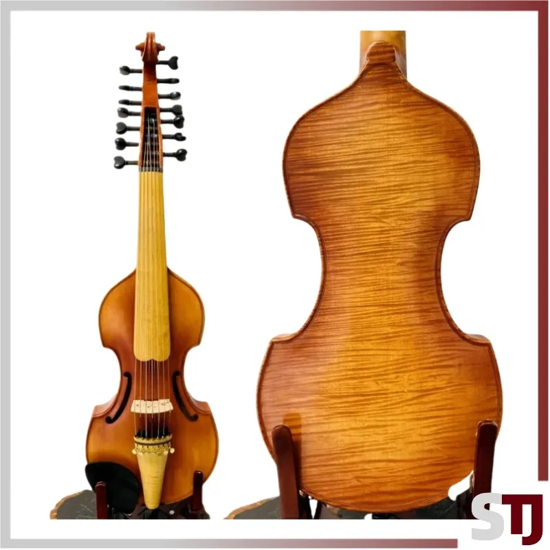 7×7 strings 14"3/4 Viola d'Amore Baroque style Creative Master ,carving scroll,loud and Clear sound#12264
7×7 strings 14"3/4 Viola d'Amore Baroque style Creative Master ,carving scroll,loud and Clear sound#12264