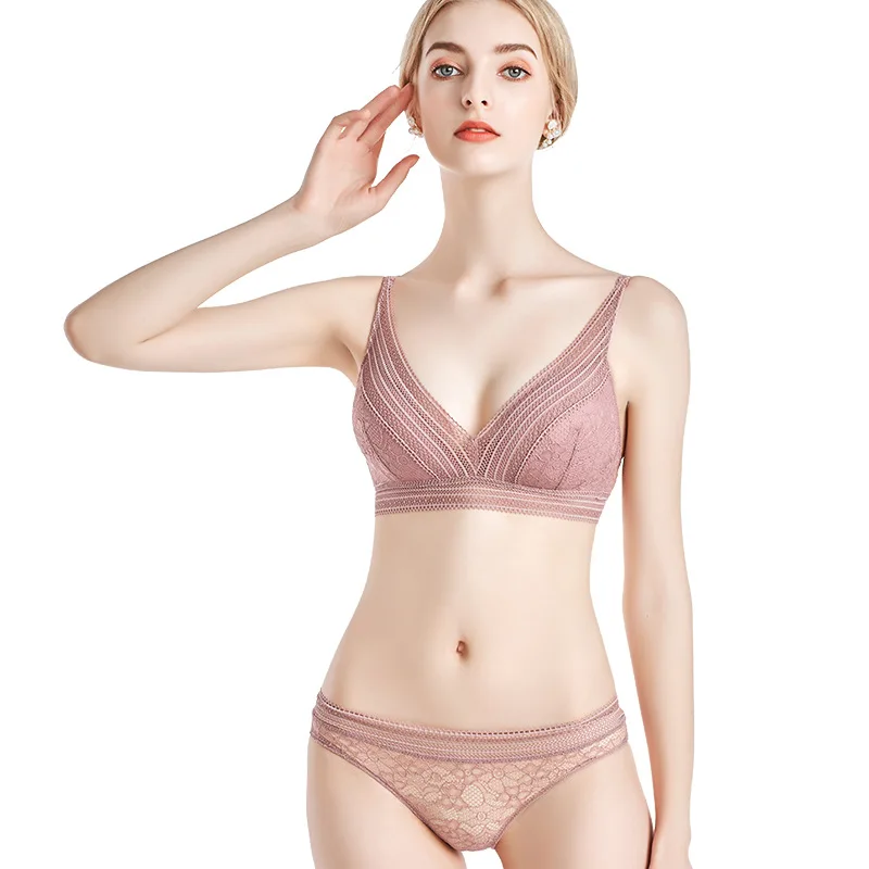 Кружевной комплект с тонкой чашкой, 1 шт., беспроводной бюстгальтер и трусики, нижнее белье, бюстгальтеры с эффектом пуш-ап для девочек, нижнее белье для женщин, ажурный бюстгальтер и трусики
Кружевной комплект с тонкой чашкой, 1 шт., беспроводной бюстгальтер и трусики, нижнее белье, бюстгальтеры с эффектом пуш-ап для девочек, нижнее белье для женщин, ажурный бюстгальтер и трусики