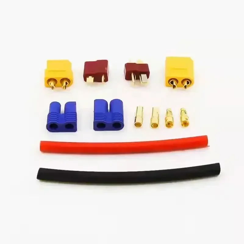 Deans T Plug EC3 XT60 Male Female Adapter Connector with 14AWG Silicone Wire / Heat Shrink Tubes for RC FPV Drone Lipo Battery
Deans T Plug EC3 XT60 Male Female Adapter Connector with 14AWG Silicone Wire / Heat Shrink Tubes for RC FPV Drone Lipo Battery
