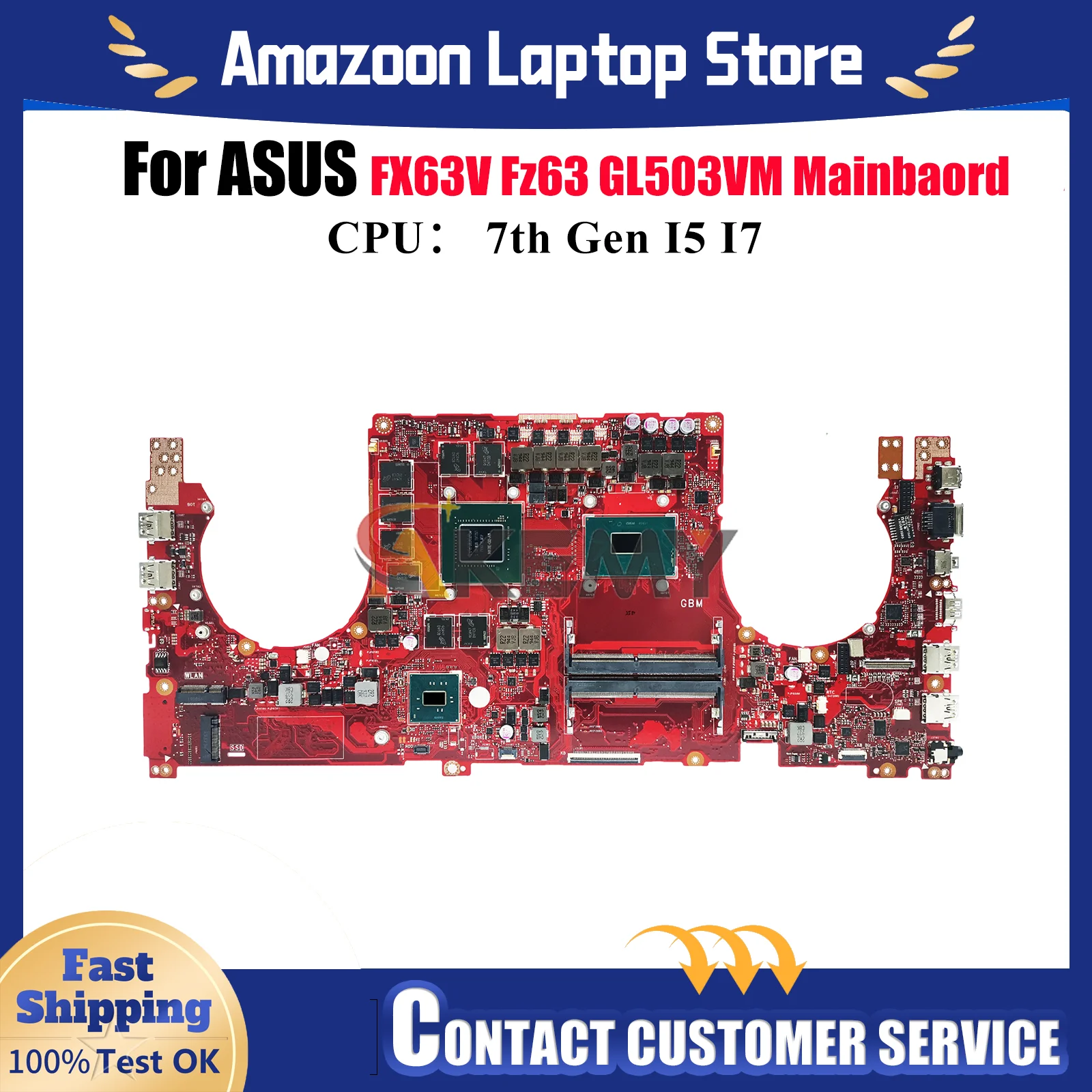 Материнская плата для ноутбука GL503VS для ASUS ROG Strix FX63V Fz63v GL503V GL503VM, материнская плата для ноутбука с процессором I5 I7, 100% тестирование, ОК, быстрая доставка
Материнская плата для ноутбука GL503VS для ASUS ROG Strix FX63V Fz63v GL503V GL503VM, материнская плата для ноутбука с процессором I5 I7, 100% тестирование, ОК, быстрая доставка
