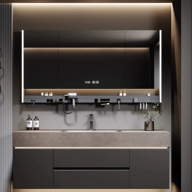 Bathroom Furniture Rock Slab Hot Bending Integrated Basin Cabinet Dresser Storage Auxiliary Washing Machine Mobiletto Bagno
Bathroom Furniture Rock Slab Hot Bending Integrated Basin Cabinet Dresser Storage Auxiliary Washing Machine Mobiletto Bagno