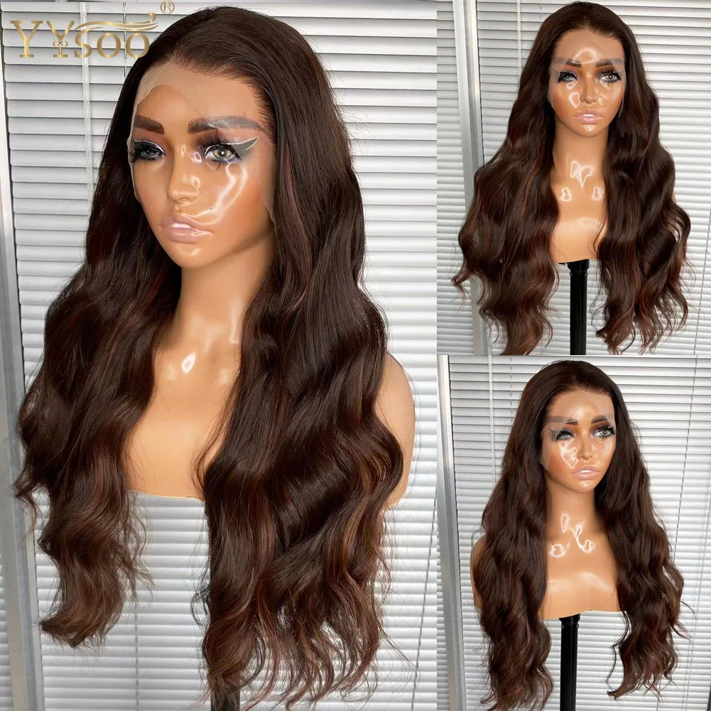 YYsoo Long Water Wave Highlights 13x4 Futura Synthetic Hair Lace Front Wigs For Black Women Pre Plucked Hairline Glueless Wig
YYsoo Long Water Wave Highlights 13x4 Futura Synthetic Hair Lace Front Wigs For Black Women Pre Plucked Hairline Glueless Wig