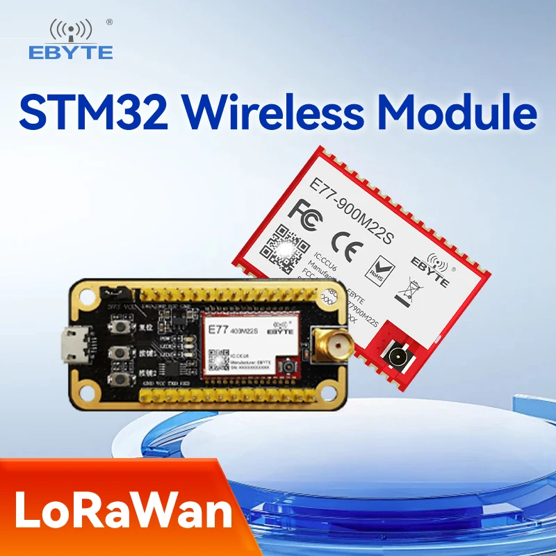 STM32 Wireless Module LoRaWan EBYTE 433/868/915MHz ARM Cortex-M4 Low Power Consumption SoC Module
STM32 Wireless Module LoRaWan EBYTE 433/868/915MHz ARM Cortex-M4 Low Power Consumption SoC Module