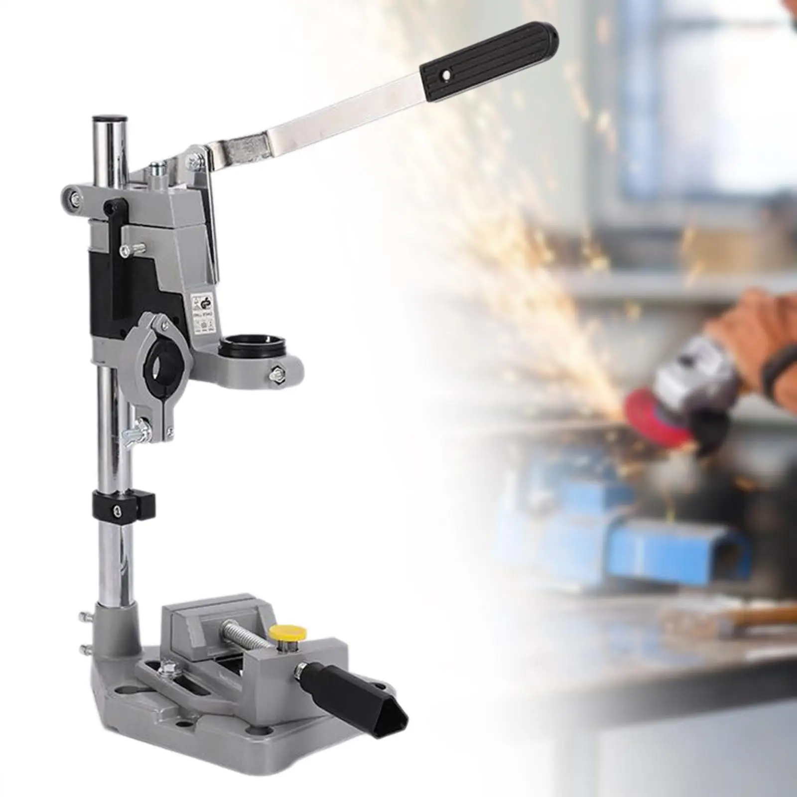 Drill Stand Holder Electric Drill Stand Workstation Stand Benchtop Desktop Drill Press Clamp for Wood Project Garage Hand Drill
Drill Stand Holder Electric Drill Stand Workstation Stand Benchtop Desktop Drill Press Clamp for Wood Project Garage Hand Drill
