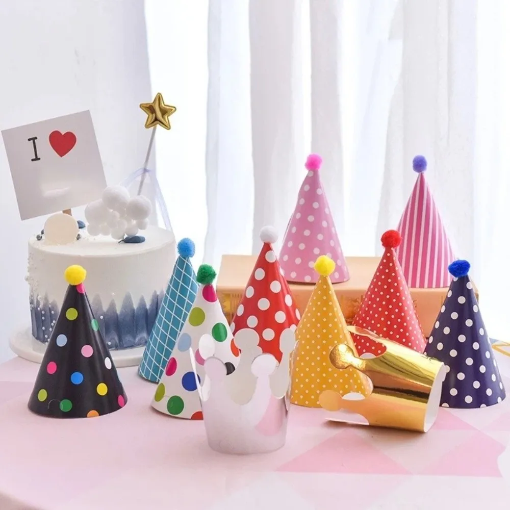 Polka Dot Birthday Party Hats with Pom Poms Colorful Birthday Hat Set Paper DIY Handmade Birthday Crown Hat Baby Shower
Polka Dot Birthday Party Hats with Pom Poms Colorful Birthday Hat Set Paper DIY Handmade Birthday Crown Hat Baby Shower