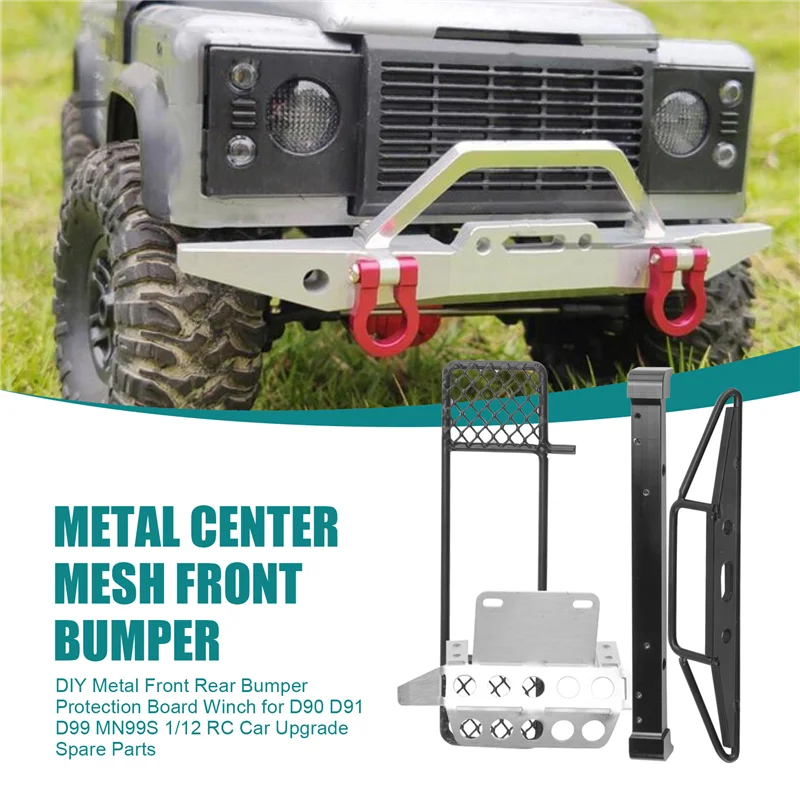 A19Q-DIY Metal Front Rear Bumper Protection Board Winch For MN D90 D91 D99 MN99S 1/12 RC Car Upgrade Spare Parts
A19Q-DIY Metal Front Rear Bumper Protection Board Winch For MN D90 D91 D99 MN99S 1/12 RC Car Upgrade Spare Parts
