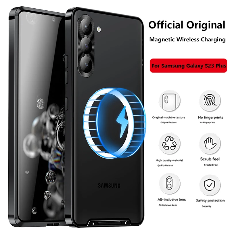 Original Ultrathin Metal Shell For Samsung S23 Plus Case Magnetic Wireless Charging Shockproof Cover For Galaxy S23 Plus Case
Original Ultrathin Metal Shell For Samsung S23 Plus Case Magnetic Wireless Charging Shockproof Cover For Galaxy S23 Plus Case