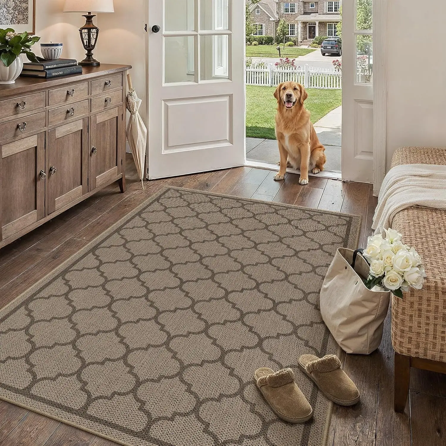 4x6 Geometric Figure Easy Jute Area Rug for Living Room Scalloped Washable Indoor Outdoor Carpet Farmhouse Patio Office Mat G
4x6 Geometric Figure Easy Jute Area Rug for Living Room Scalloped Washable Indoor Outdoor Carpet Farmhouse Patio Office Mat G