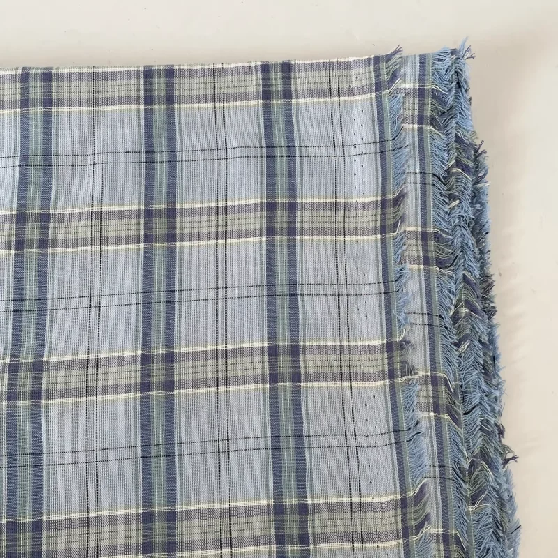 Blue woven checkered summer lightweight cotton fabric for shirt dress clothing fabric
Blue woven checkered summer lightweight cotton fabric for shirt dress clothing fabric