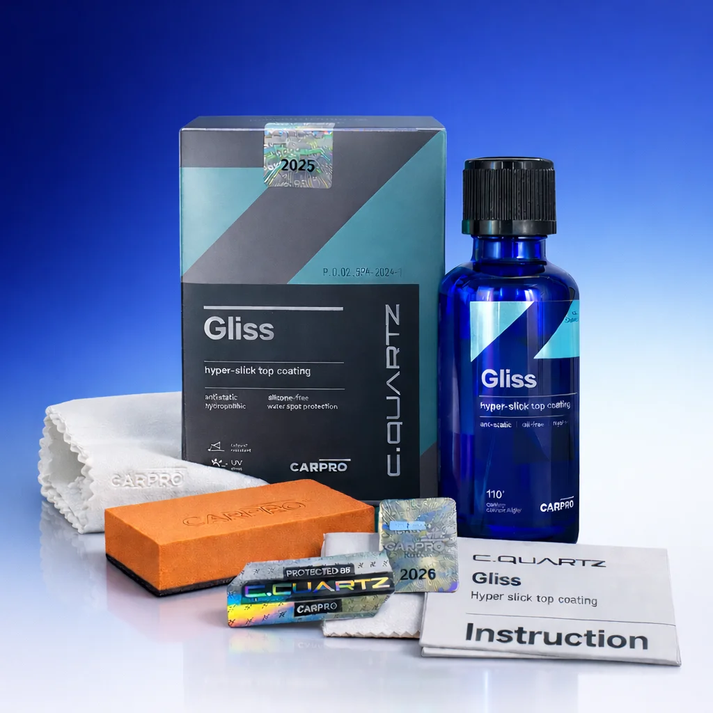 CARPRO Gliss (50 мл) Керамическое покрытие – гидрофобное покрытие для длительного блеска
CARPRO Gliss (50 мл) Керамическое покрытие – гидрофобное покрытие для длительного блеска
