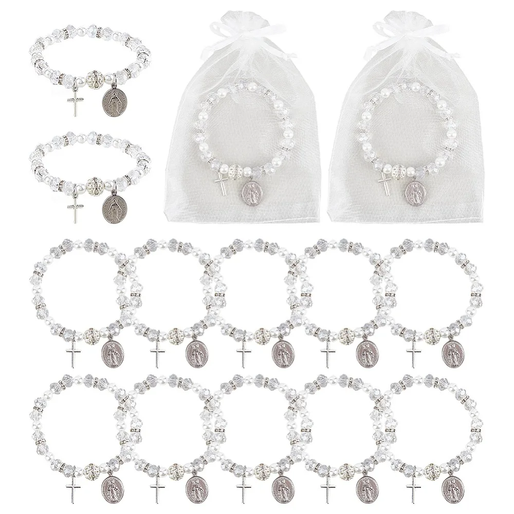 3Pcs 304 Stainless Steel Charm Bracelets Glass Round Beads Stretch Bracelets Oval with with Alloy Pendants
3Pcs 304 Stainless Steel Charm Bracelets Glass Round Beads Stretch Bracelets Oval with with Alloy Pendants