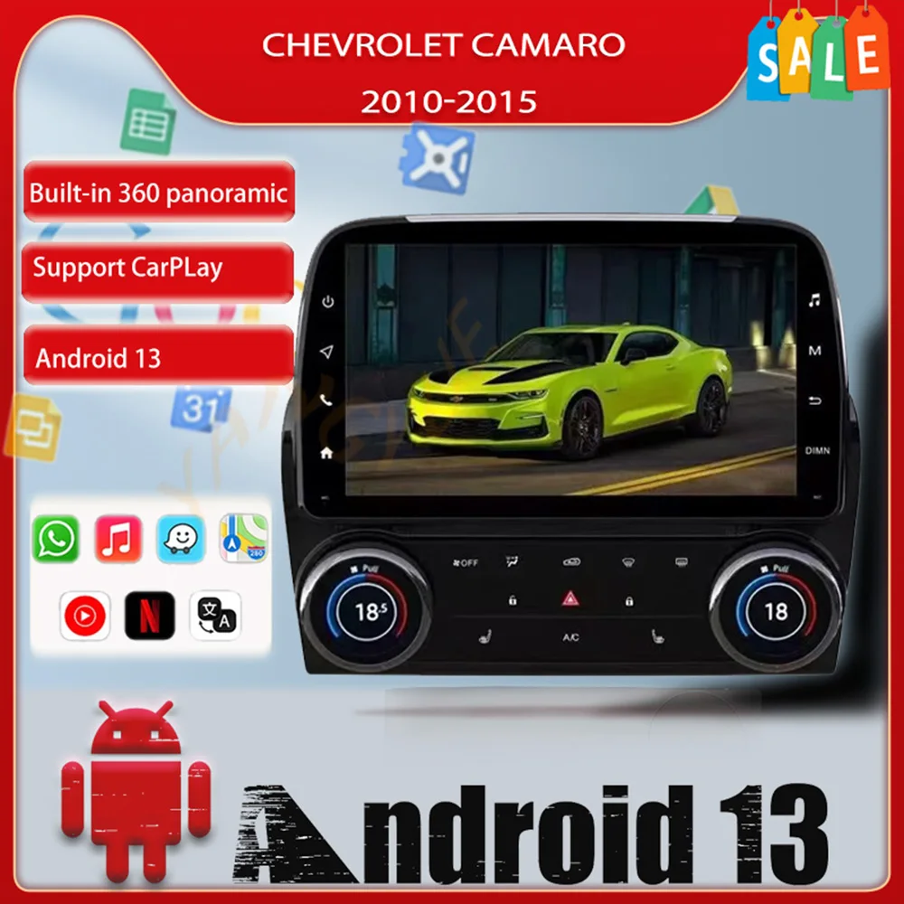 Multimedia Video Android 13 For Chevrolet Camaro 2010 - 2015 Multimedia Video Player GPS WIFI Stereo Head Unit Carplay Radio
Multimedia Video Android 13 For Chevrolet Camaro 2010 - 2015 Multimedia Video Player GPS WIFI Stereo Head Unit Carplay Radio