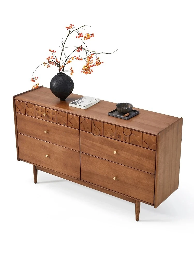 HJ new medieval solid wood chest, bedroom, living room against the wall, storage, porch drawer cabinet
HJ new medieval solid wood chest, bedroom, living room against the wall, storage, porch drawer cabinet
