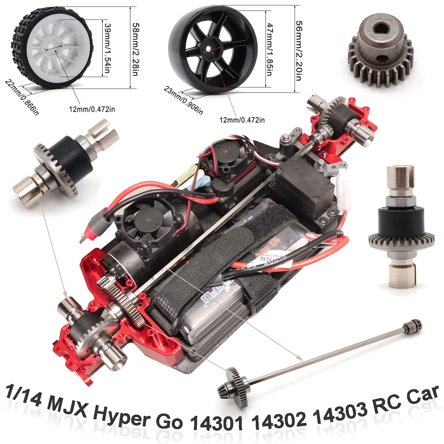 1/14 MJX Hyper Go 14301 14302 14303 Модернизированный металлический комплект шестерен приводного вала дифференциала для RC Off-Road Drift Резиновые шины
1/14 MJX Hyper Go 14301 14302 14303 Модернизированный металлический комплект шестерен приводного вала дифференциала для RC Off-Road Drift Резиновые шины