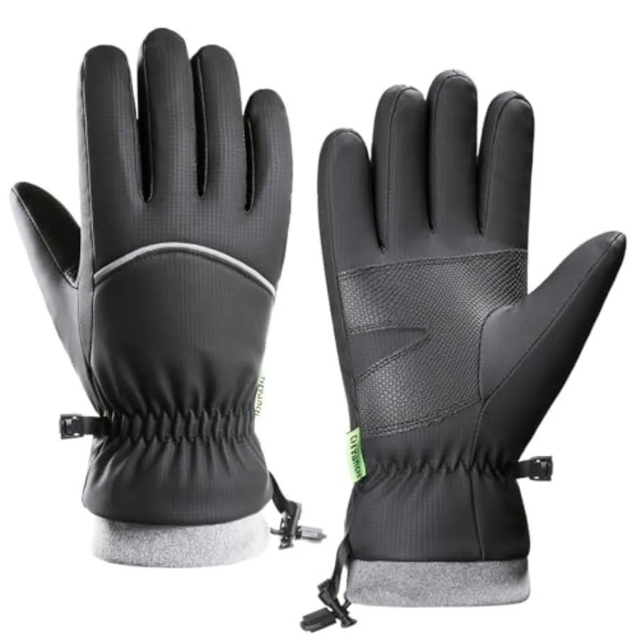 Winter Gloves Warm Thermal Gloves for Cold Weather, Waterproof Windproof Gloves Black Touchscreen Men and Women for Skiing, Run
Winter Gloves Warm Thermal Gloves for Cold Weather, Waterproof Windproof Gloves Black Touchscreen Men and Women for Skiing, Run