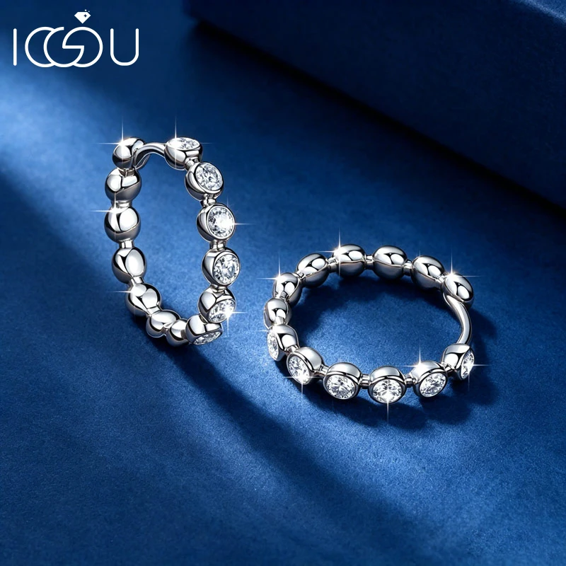 IOGOU Full Moissanite Sweet Bubble Hoop Earrings for Women 2.5mm D Color Lab Imitation Diamond Earrings Birthday Jewelry Gifts
IOGOU Full Moissanite Sweet Bubble Hoop Earrings for Women 2.5mm D Color Lab Imitation Diamond Earrings Birthday Jewelry Gifts