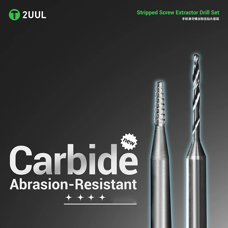 2UUL SD90 Stripped Screw Extractor Drill Set Extractor Drill Bit Set for Mobile Phone Repair Screw Quick Removal Tool
2UUL SD90 Stripped Screw Extractor Drill Set Extractor Drill Bit Set for Mobile Phone Repair Screw Quick Removal Tool