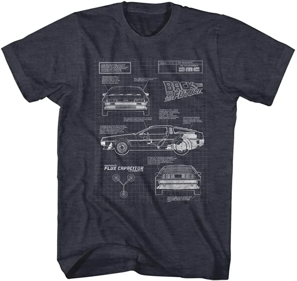 Sci-Fi Film Back To The Future Time Machine Blueprint T-Shirt 100% Cotton O-Neck Short Sleeve Casual Mens T-shirt Size S-3XL
Sci-Fi Film Back To The Future Time Machine Blueprint T-Shirt 100% Cotton O-Neck Short Sleeve Casual Mens T-shirt Size S-3XL