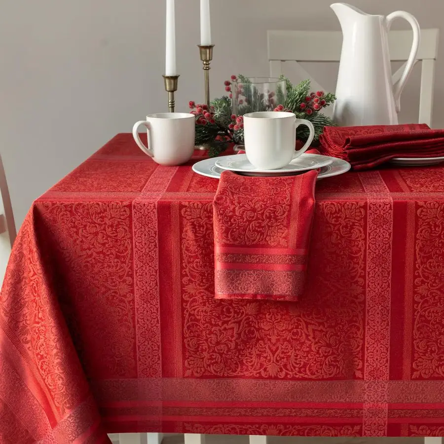 Ravenna Yarn Dyed Jacquard Heavyweight Fabric Table Cloth, Everyday, Parties, Weddings, Holiday, Winter and Christmas Tablecloth
Ravenna Yarn Dyed Jacquard Heavyweight Fabric Table Cloth, Everyday, Parties, Weddings, Holiday, Winter and Christmas Tablecloth