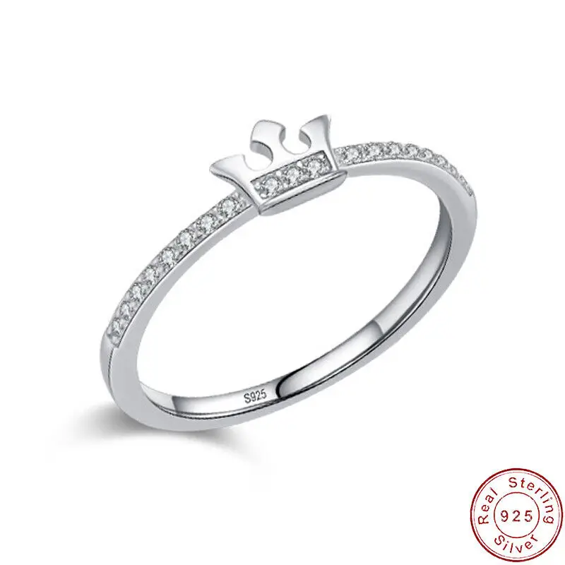 European Princess Crown Pave AAA CZ S925 Sterling Silver Finger Ring Stacking For Women Birthday Wedding Jewelry
European Princess Crown Pave AAA CZ S925 Sterling Silver Finger Ring Stacking For Women Birthday Wedding Jewelry