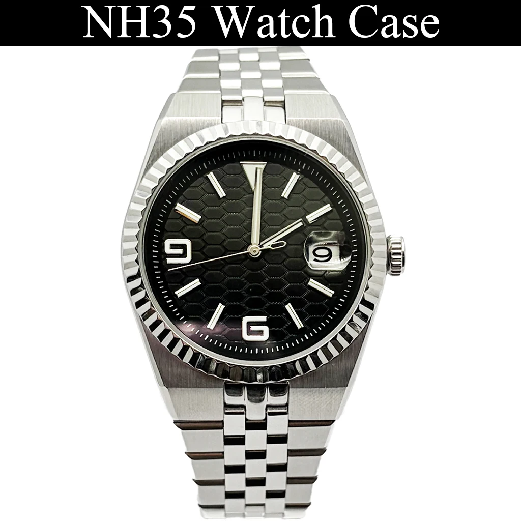 Корпус из нержавеющей стали RICHUS NH35 40 мм с сапфировым стеклом подходит для механизма NH35 NH36 с окошком даты
Корпус из нержавеющей стали RICHUS NH35 40 мм с сапфировым стеклом подходит для механизма NH35 NH36 с окошком даты