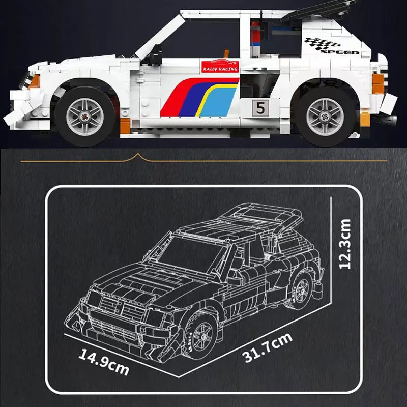 1477Pcs Classic Rally Racing Car Building Blocks Technical Vehicle Model Set Compatible Bricks Creative Desk Decor Holiday Gift
1477Pcs Classic Rally Racing Car Building Blocks Technical Vehicle Model Set Compatible Bricks Creative Desk Decor Holiday Gift