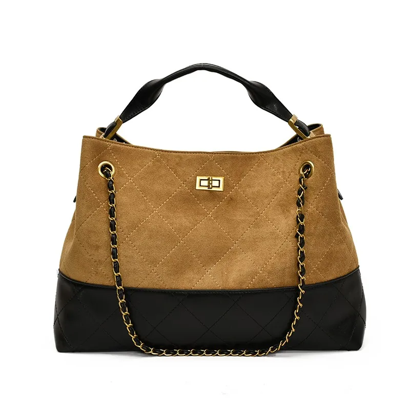 Vintage Panelled Quilted Rhombus Chain Shoulder Bag Women s Four Season Shoulder Bag Tote Bag Medium Size Large Capacity
Vintage Panelled Quilted Rhombus Chain Shoulder Bag Women s Four Season Shoulder Bag Tote Bag Medium Size Large Capacity