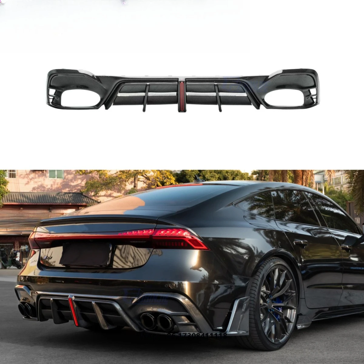 High Quality AE Style Carbon Fiber Rear Bumper Diffuser Splitter for RS6 RS7 C8 2020-2026 Carbon Fiber Rear Diffuser
High Quality AE Style Carbon Fiber Rear Bumper Diffuser Splitter for RS6 RS7 C8 2020-2026 Carbon Fiber Rear Diffuser